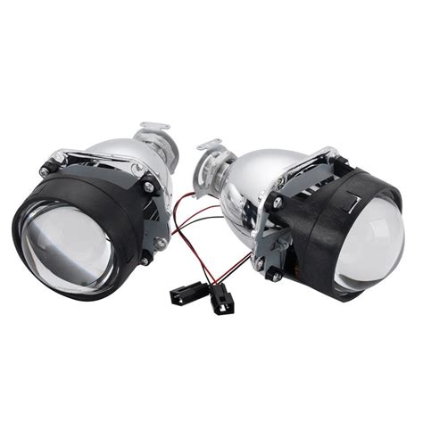 2.5inch HID Bi-Xenon Projector Headlights Lens H1 H4 H7 Retrofit Hi/Low ...