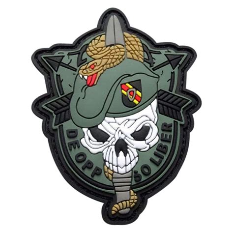 US Army Special Forces Skull Sword and Snake Patch (PVC) – MILTACUSA