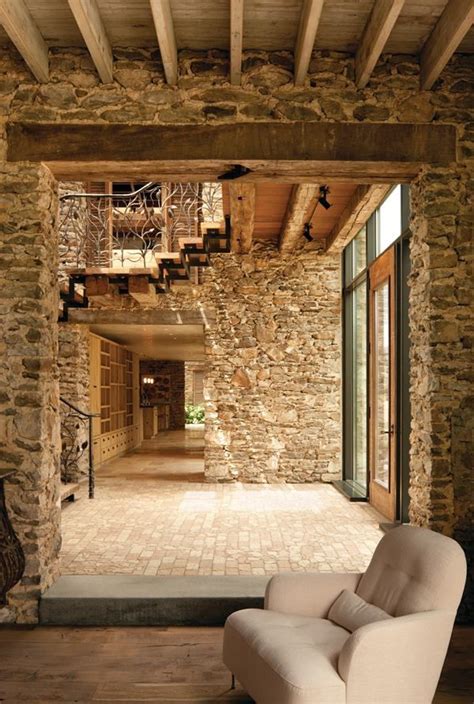 stone house | Stone houses, Stone walls interior, Brick and stone