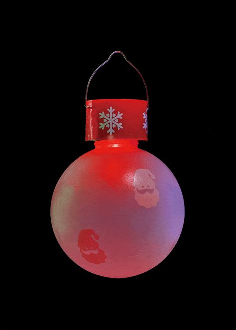 LED Solar RGB Hanging Bauble 11cm - The CPS Warehouse