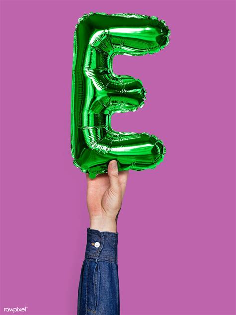 Hand holding balloon letter E | free image by rawpixel.com Hand Holding, Holding Hands, Art ...