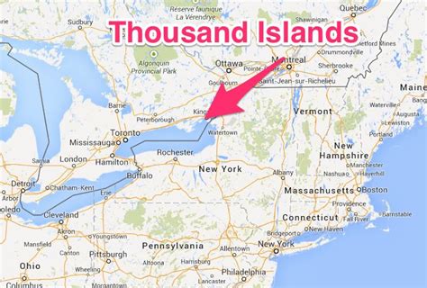 Thousand Islands Kingston Map | Thousand islands, Island, Sarnia