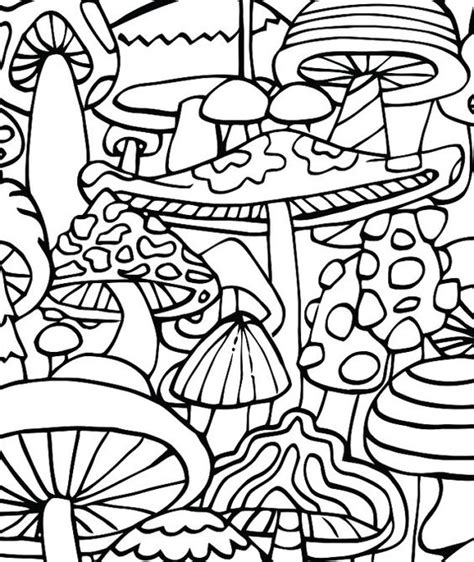 Free Trippy Mushroom Coloring Pages, Download Free Trippy Mushroom Coloring Pages png images ...