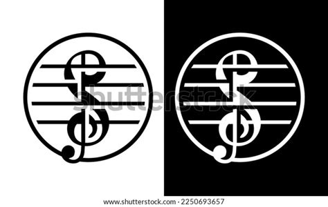 Black White Music Logo Uses Musical Stock Vector (Royalty Free ...