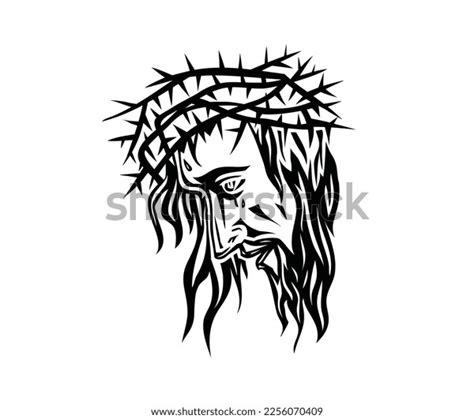 Jesus Face Art Art Vector Design Stock Vector (Royalty Free) 2256070409 | Shutterstock