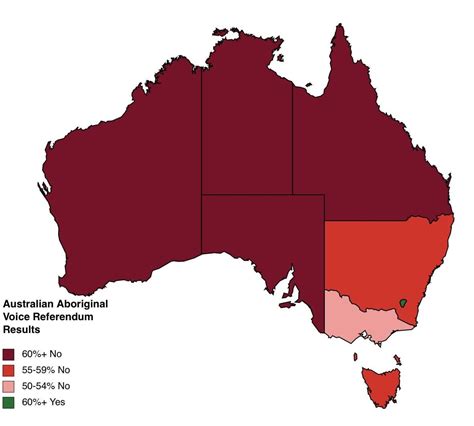 2023 Australian Aboriginal Voice Referendum Results by Electoral Districts : r/LyonsEdge