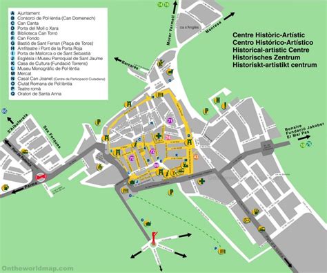 Alcúdia old town map - Ontheworldmap.com