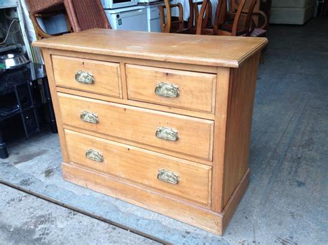 BEAUTIFUL SATIN WOOD BEDROOM CHEST OF DRAWERS ~~ c1910 ~~ CAN DELIVER Brierley Hill, Dudley