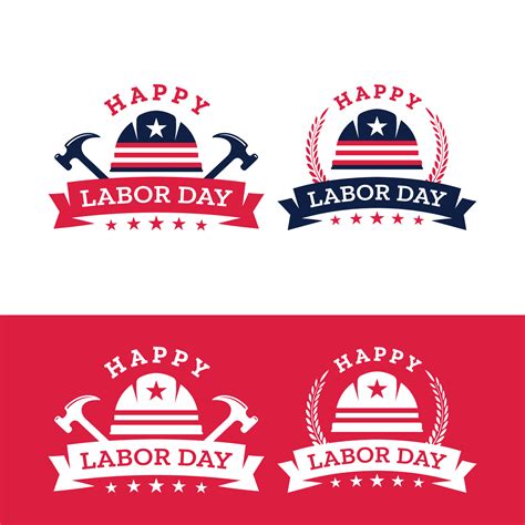 Happy Labor Day Logo Design Template 4225161 Vector Art at Vecteezy