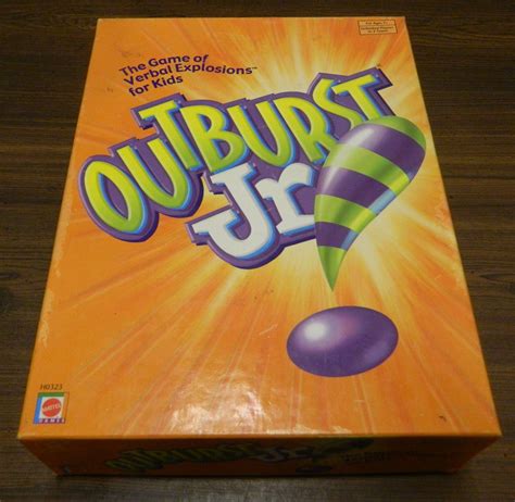 Outburst and Outburst Junior Board Game Review and Rules - Geeky Hobbies