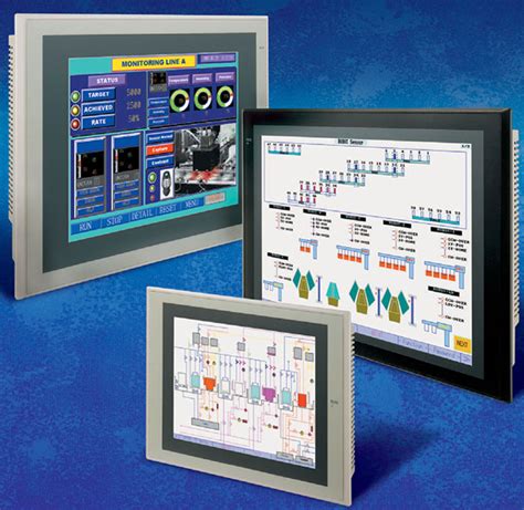 NS Series Omron HMI Touch Screen allow the users to create screen ...