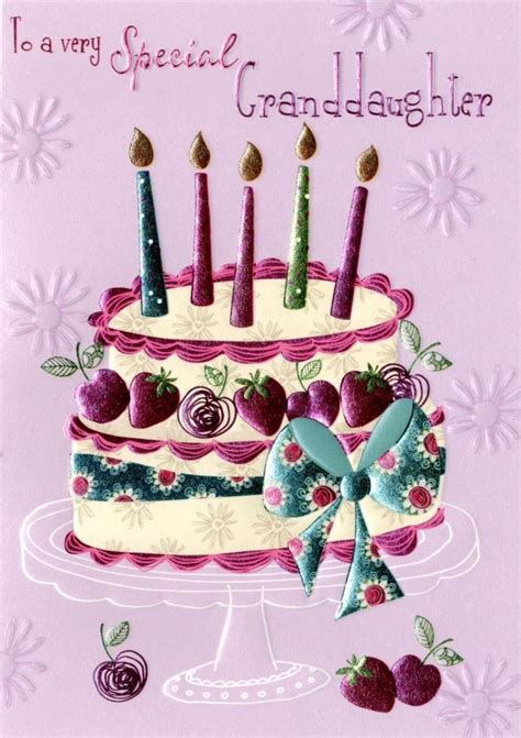 Granddaughter Birthday Card Happy Birthday To A Special Granddaughter ...