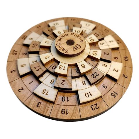 Amazon.com: Safecracker 40 Wood Math Puzzle Crack the Code and Solve This Brain Teaser: Handmade