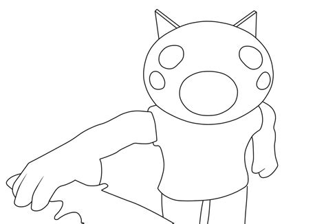 Roblox Coloring Pages Cartoon Cat