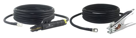 300 Amp Welding Leads Set Terminal Lug Connector #1 cable (25 FEET EACH ...