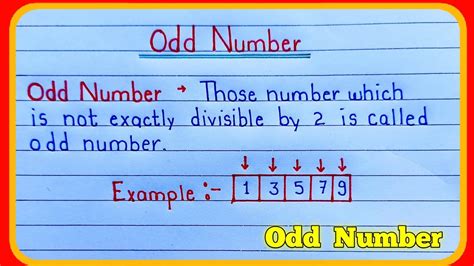 Odd Numbers Definition Examples Worksheet And Properties Cuemath - Riset