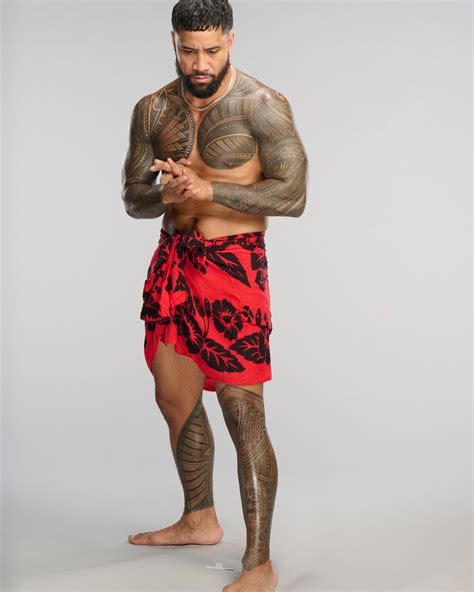 Samoan Men with Tattoos - Powerful and Stylish