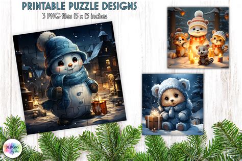 Puzzles for Kids, Christmas Puzzles Graphic by Designs by Ira ...