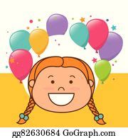900+ Kids Birthday Vectors | Royalty Free - GoGraph