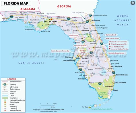 New Gulf Coast Cities In Florida Map