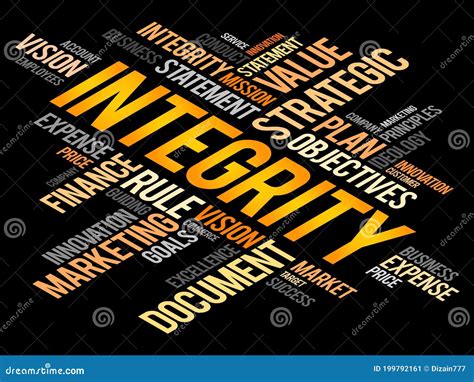 Integrity Word Cloud Collage, Business Concept Background Stock Image | CartoonDealer.com #208591939