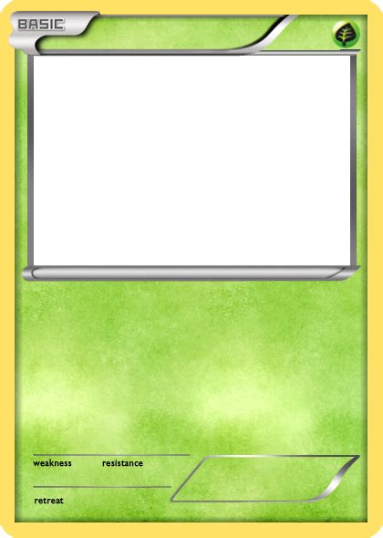 BW Grass basic Pokemon card blank by The-Ketchi Diy Pokemon Cards ...