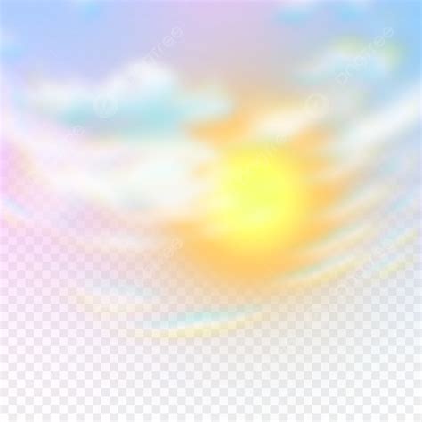 Sunrise Sky Hd Transparent, Sky Sunrise Golden Light Surrounded Rainbow ...