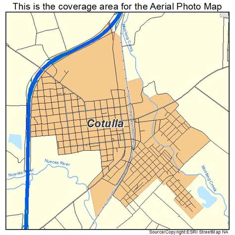 Aerial Photography Map of Cotulla, TX Texas