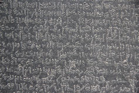 Egyptian Demotic Script from Rosetta Stone | Egyptian Sculpt… | Flickr