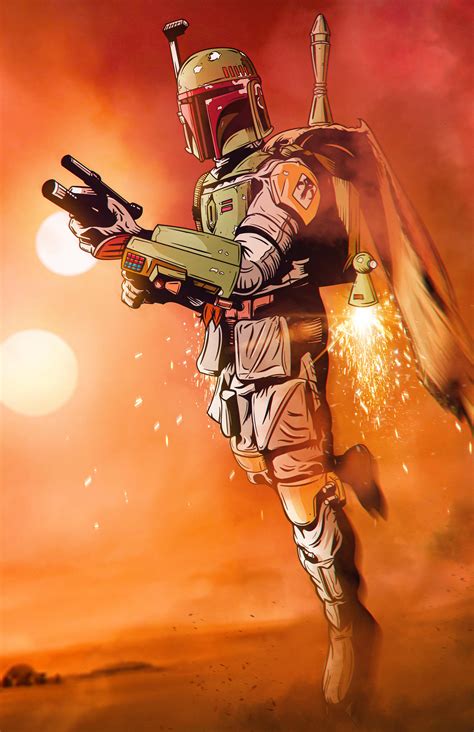 Just finished up this Boba Fett illustration! Hope you enjoy! : r/StarWars