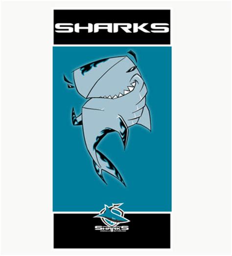 Cronulla Sharks Mascot Beach Towel :: Cronulla Sharks :: NRL - Rugby ...