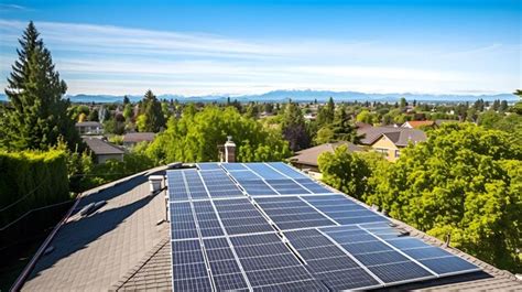 Premium Photo | Solar panels installation on the rooftop home