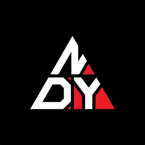 NDY triangle letter logo design with triangle shape. NDY triangle logo ...