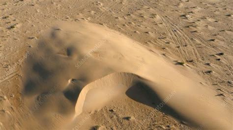 Barchan dune in desert, Morocco - Stock Video Clip - K009/6250 ...