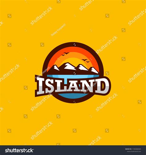 Island Logo Design Stock Vector (Royalty Free) 1190468344 | Shutterstock