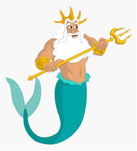 King Triton Trident Transparent - King Triton Little Mermaid Png, Png ...