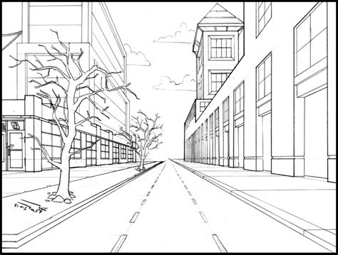 Easy One Point Perspective Drawing at GetDrawings | Free download