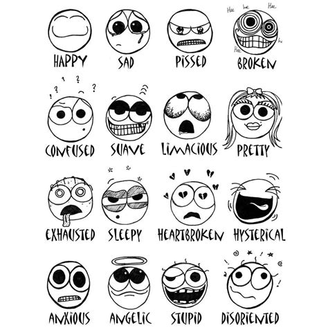 Emotions shirt Moods faces