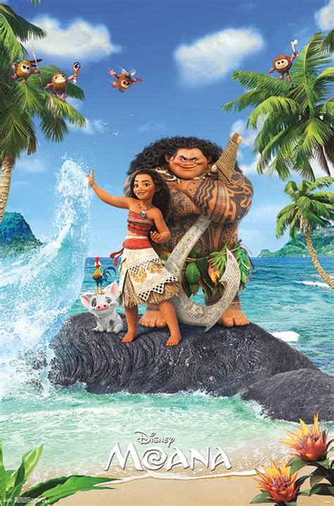 Disney Moana - High Five Wall Poster, 22.375" x 34" - Walmart.com