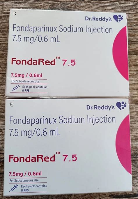 Fondaparinux Sodium Injection 7.5 Mg at Rs 580/vial | Borivali | Mumbai | ID: 2849118803262