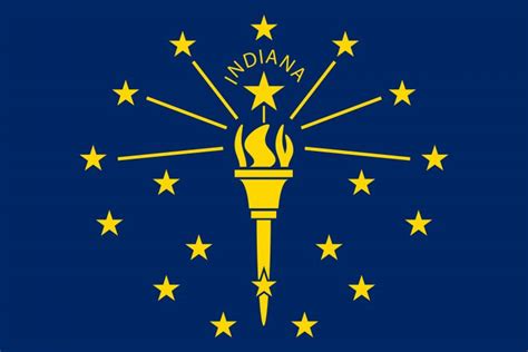 Drapeau de l'Indiana image et signification du drapeau de l'Indiana ...