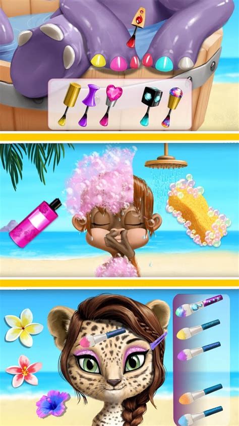 Download a game Jungle Animal Hair Salon 2 android