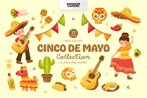 Cinco De Mayo Illustrations - Design Cuts