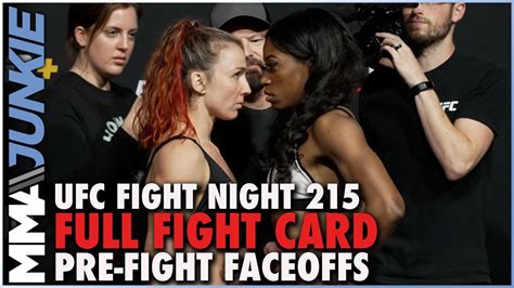 UFC Fight Night 215 Full Fight Card Faceoffs From Las Vegas - YouTube