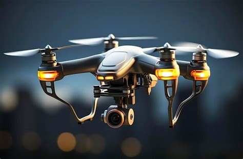 Premium AI Image | Drone quadcopter with digital camera Generative AI