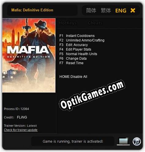 Trainer for Mafia: Definitive Edition v1.0.7 » Downloads from ...