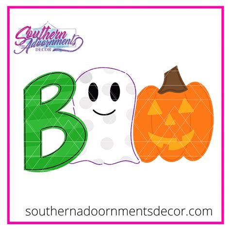 Boo Ghost Template & Digital Cut File – Southern Adoornments Decor