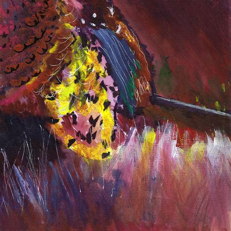 Pheasant Painting Wall Art Print Colourful Bird Picture Nature - Etsy