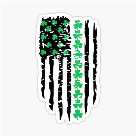 "Irish American Flag" Sticker by Sarssal | Redbubble