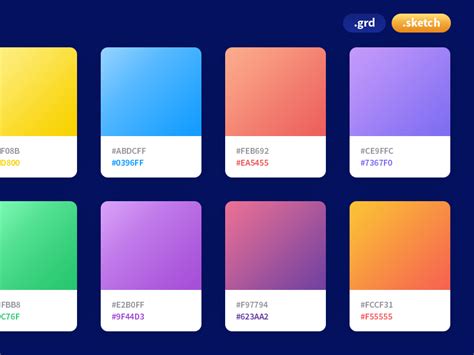 Coolhue - Gradient Palette | Gradient color design, Color design inspiration, Color palette design